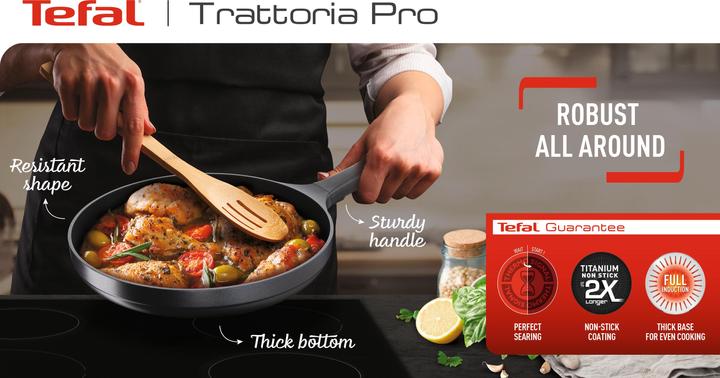 Actual product image Tefal Trattoria Pro pan 28cm (28 cm, Frying pan, Aluminium)