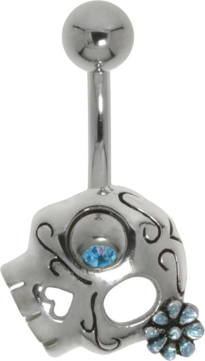 Produktbild Bijouteria Bauchpiercing (Email, Chirurgenstahl 316L, Kristall, Silber 925)