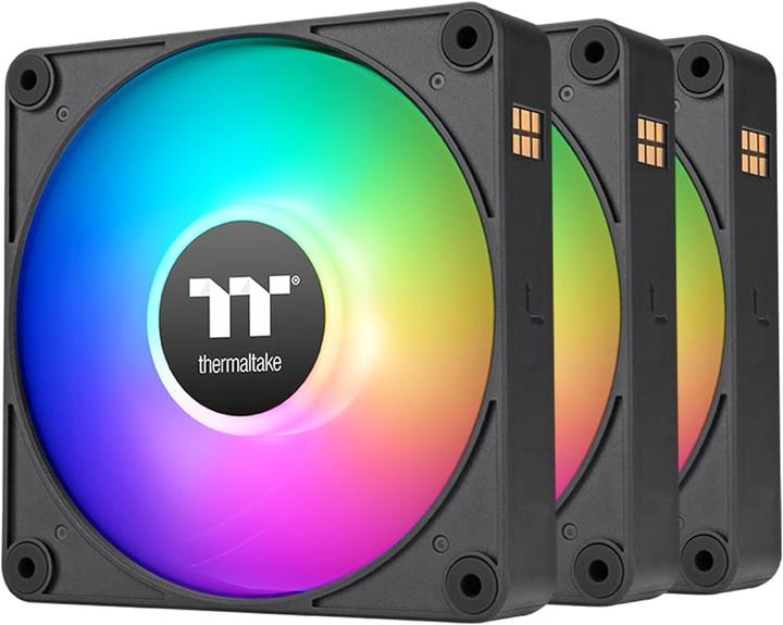 Actual product image Thermaltake PC CASE FAN CT120 EX ARGB SYNC 3 FAN BLACK CL-F181-PL12SW-A (120 mm, 3 x)