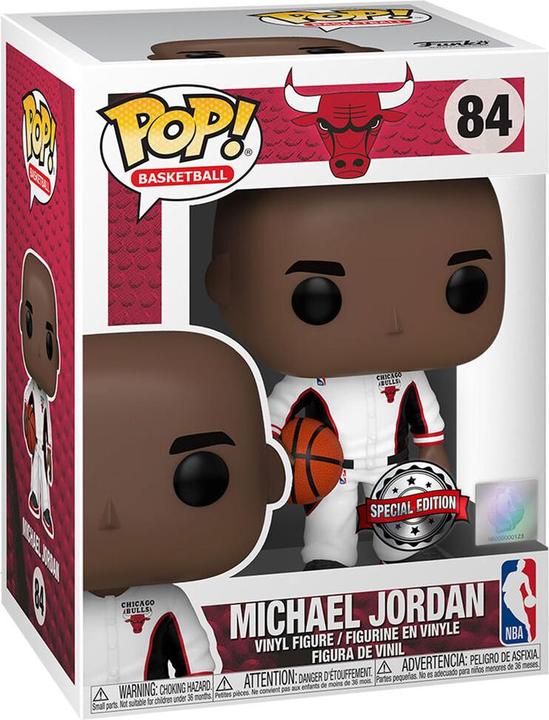 Produktbild Funko NBA Legends POP! Sports Vinyl Figur Michael Jordan (Bulls White Warmup) Exclusive 9 cm