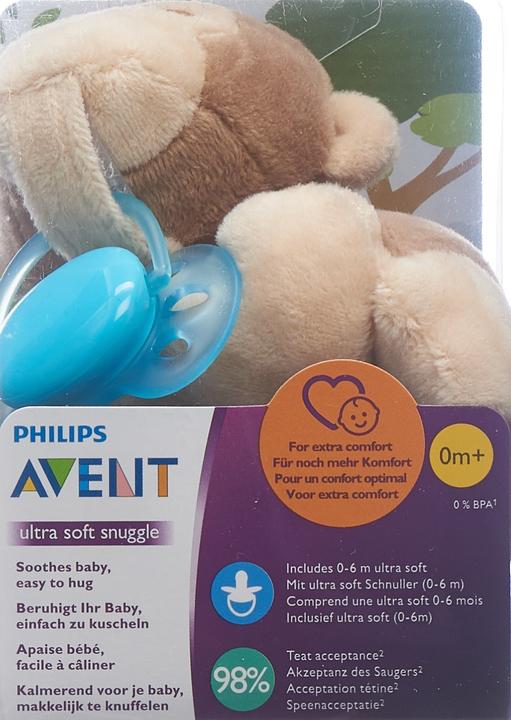 Actual product image Philips Avent Snuggle Monkey (1 x, from birth)