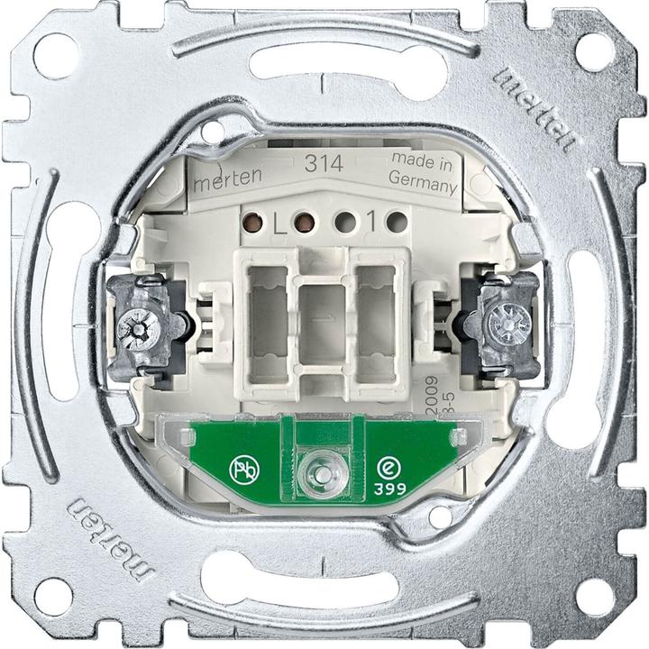 Immagine prodotto Merten Interruttore a pulsante a scheda singola 1S luce di segnalazione MEG3760-000 Presa di corrente