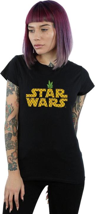 Actual product image Star Wars Womens/Ladies Pineapple Logo Cotton T-Shirt (XXL)