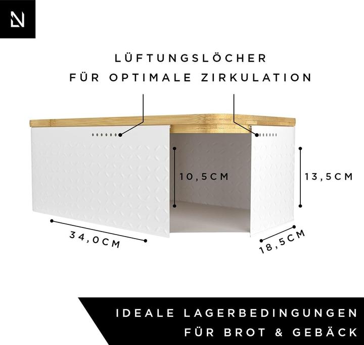 Produktbild Lars Nysøm Brotkasten mit Schneidebrett