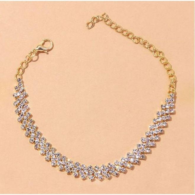 Produktbild MU Style Diamond Glem Series Fusskette (Metall)