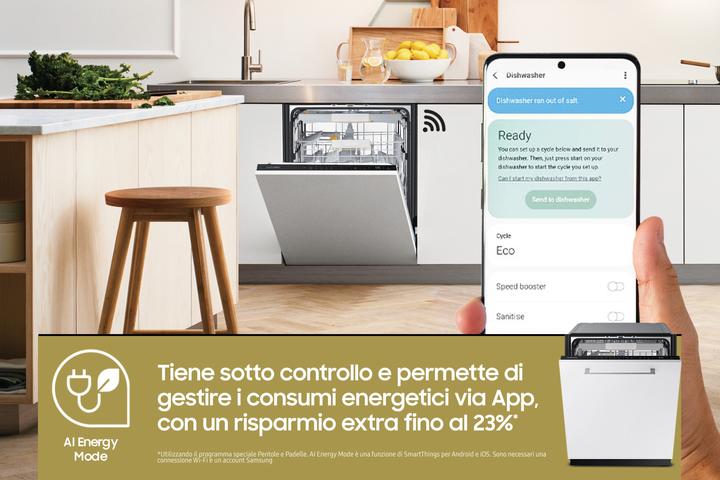Immagine prodotto Samsung DW60CG880B00 Lavastoviglie da Incasso a Scomparsa