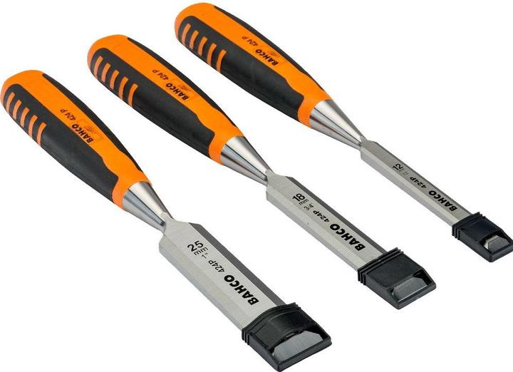 Produktbild Bahco Stechbeitelsatz mit gummiertem Griff - dreiteilig/Kartonverpackung (25 mm)