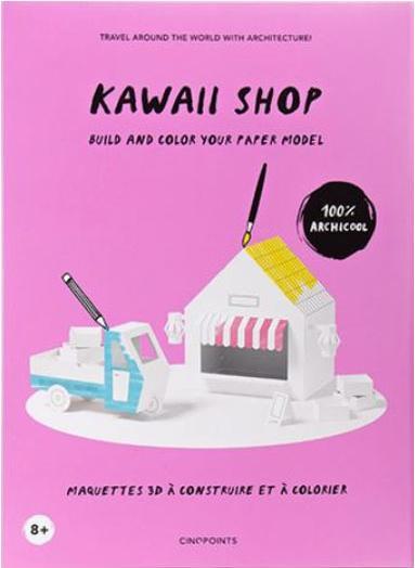 Actual product image Cinqpoints Kawaii Shop paper toy craft kit
