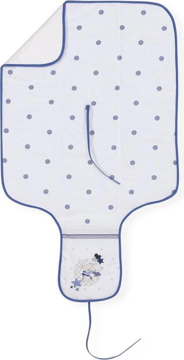 Immagine prodotto Interbaby FASCIATOIO DA VIAGGIO - 45X75 CM - COTONE+PLASTICA - - BLU
