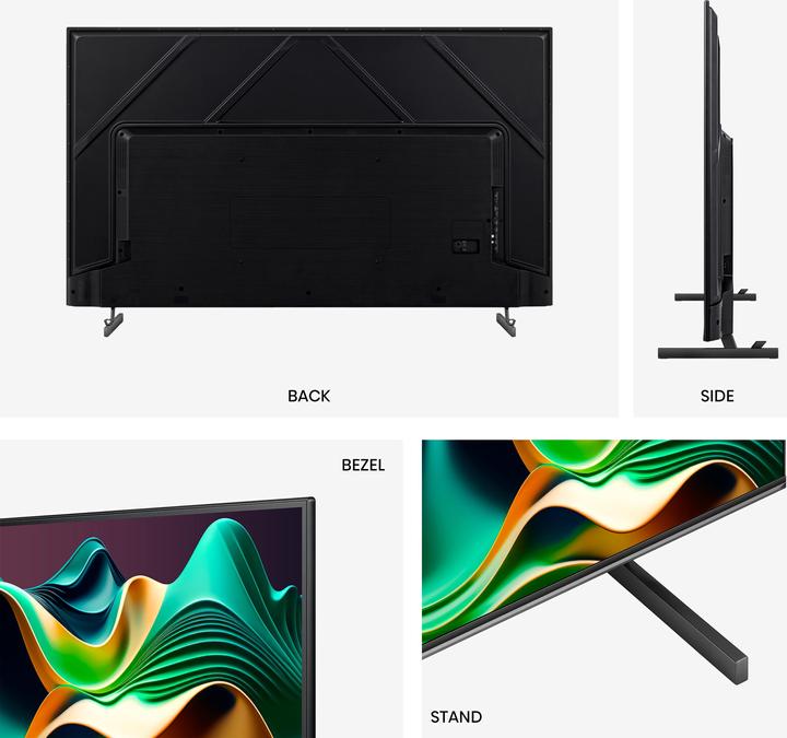 Actual product image Hisense TV 75U6NQ (189 cm (75 inch), black/dark grey, UltraHD/4K, Triple Tuner, Mini LED) (75", LED, 4K, 2024)