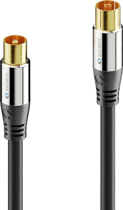 Immagine prodotto Purelink Cavo antenna TV Premium / cavo coassiale, 2,00m, nero (Cavi antenna)