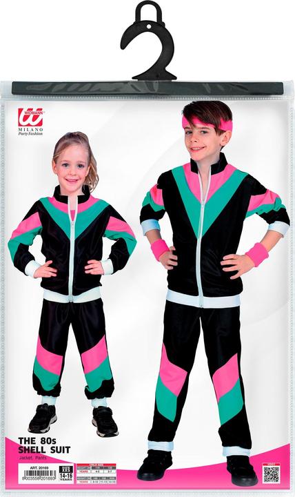 Actual product image Widmann 80s black jogging suit for children (146, 158)
