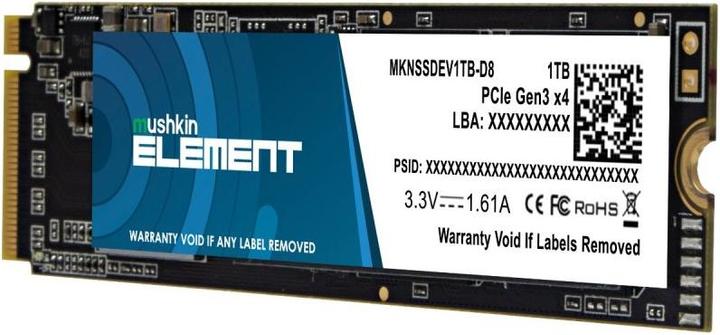 Actual product image Mushkin SSD Element M.2 1TB PCIe Gen3x4 NVME (1000 GB, M.2 2280)