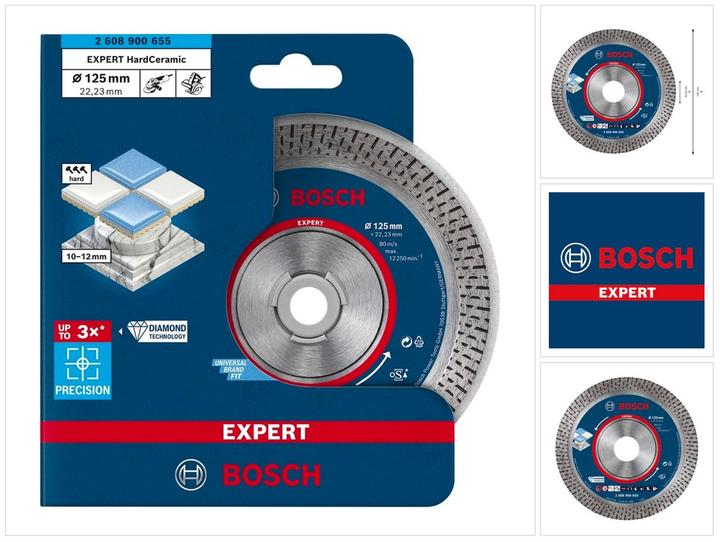 Actual product image Bosch Professional Zubehör EXPERT HardCeramic diamond cutting discs, 125 x 22.23 x 1.4 x 10 mm