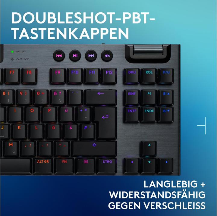 Produktbild Logitech G G915 X Lightspeed TKL (CH, Kabellos, Kabelgebunden)