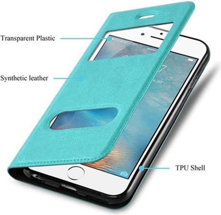 Produktbild Cadorabo Book mit View Doppelfenster Cover (Apple iPhone 6, Apple iPhone 6s)