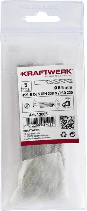 Produktbild Kraftwerk Spiralbohrer HSS-E DIN 338-Co (12 Millimeter)
