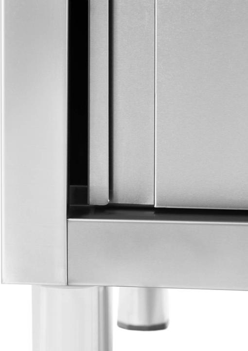 Produktbild Royal Catering Spülenschrank Spülenunterschrank Spülschrank Edelstahl 2 Becken: 500x400x300 mm (Aufsatzspülbecken, 30 cm, 70 cm)