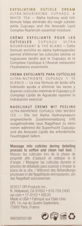 Actual product image OPI Pro Spa - Exfoliating Cuticle Cream (27 ml)