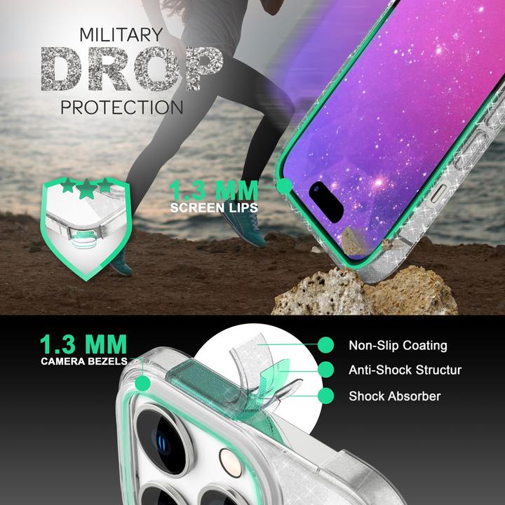 Immagine prodotto Nalia Copertina glitterata (Apple iPhone 14 Pro)