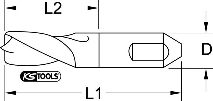 Produktbild KS Tools HSS-G Spiralbohrer (8.9 Millimeter)