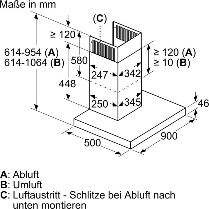 Produktbild Bosch Hausgeräte DWB97CM50 (Wandhaube)