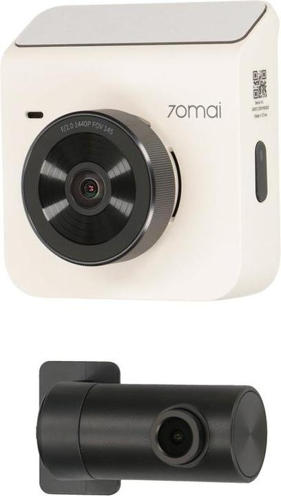 Actual product image Xiaomi car DVR 70MAI DASH CAM A400 QHD MIDRIVE A400 + RC09 white (Built-in display, Wi-Fi, Accelerometer, Night vision)