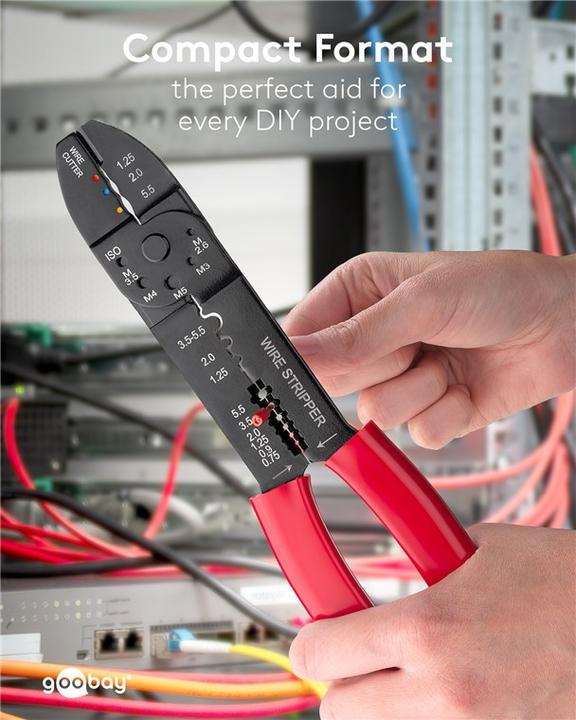 Actual product image FixPoint Crimping pliers for insulated cable lugs