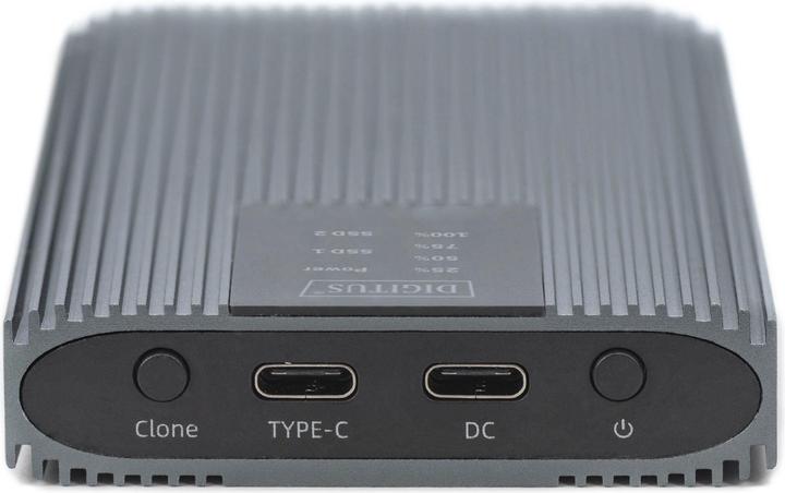 Immagine prodotto Digitus USB M.2 NVMe Clonestation, SSD, NVMe, 20Gbit, USB 3.2 Gen2, Alluminio, senza attrezzi (M.2 2280, M.2 2260, M.2 2242, M.2 2230)