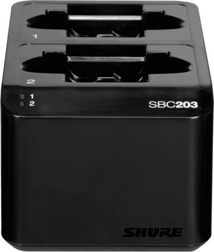 Shure SBC203-PS SLX-D dubbele acculader