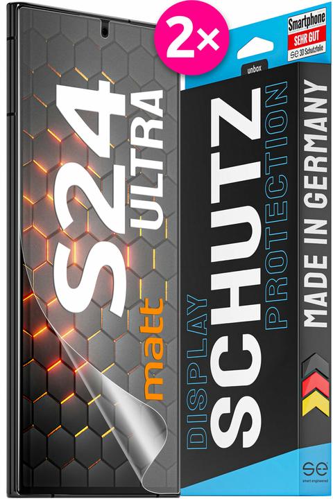 Actual product image Smart Engineered se 3D protective film Samsung Galaxy S24 Ultra anti-reflective (PU 2) (2 Piece, Samsung Galaxy S21)