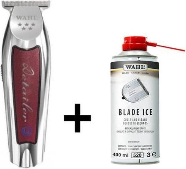 Wahl Cordless Detailer Li Trimmer T-Wide + Blade Ice 400 Ml