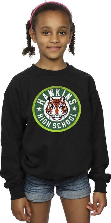 Produktbild Netflix Stranger Things Hawkins Tiger Circle Sweatshirt Mädchen (152, 158)
