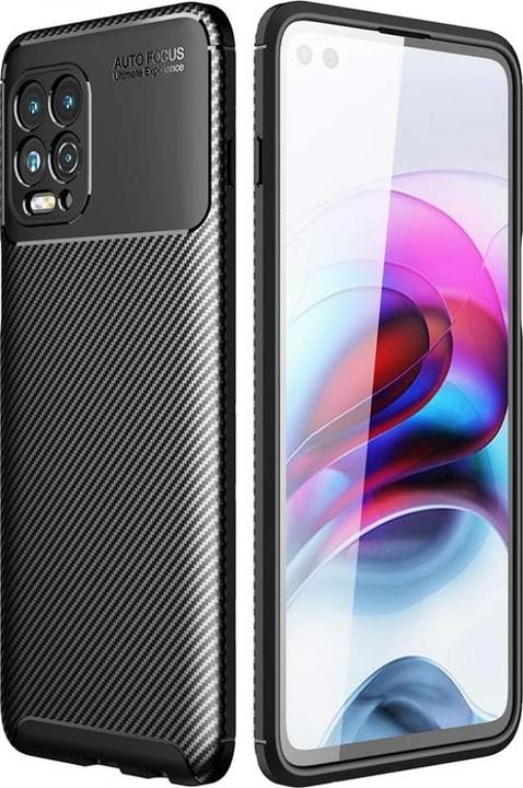 Actual product image Screenguard Motorola Moto G100 Cover Carbon Design TPU Case (Motorola Moto G100)