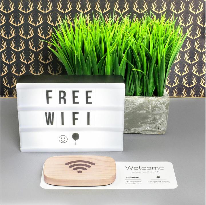 Ten One Design Wifi Porter WLAN-Gastzugang über Kamera & NFC teilen (Abdeckung)