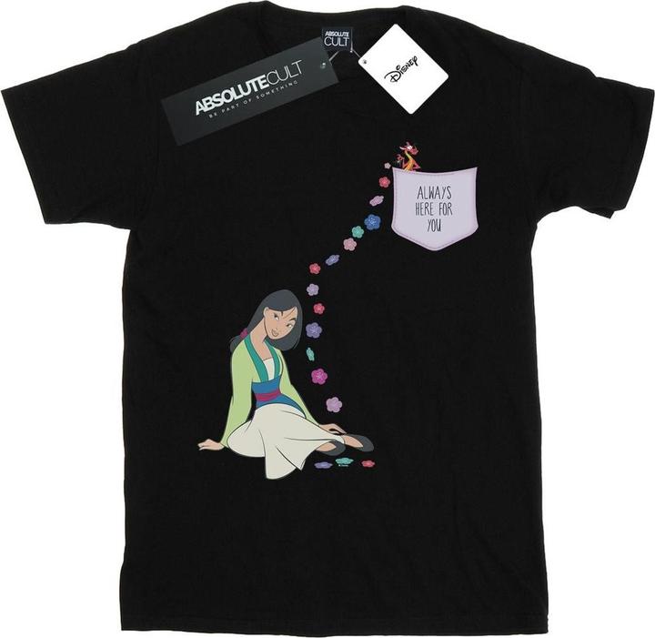 Actual product image Disney Womens/Ladies Mulan Always Here For You Cotton Boyfriend T-Shirt (L)