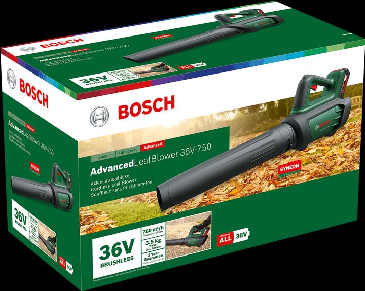 Actual product image Bosch Home & Garden AdvancedLeafBlower 36V-750 (Rechargeable battery operated, Leaf blower)