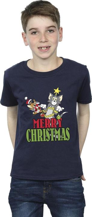 Immagine prodotto Tom & Jerry Merry Christmas Baubles Maglietta Ragazzi (140, 146)