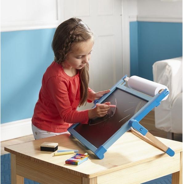 Image du produit Melissa & Doug Tabletop Easel Tableau blanc et tableau noir pour enfants