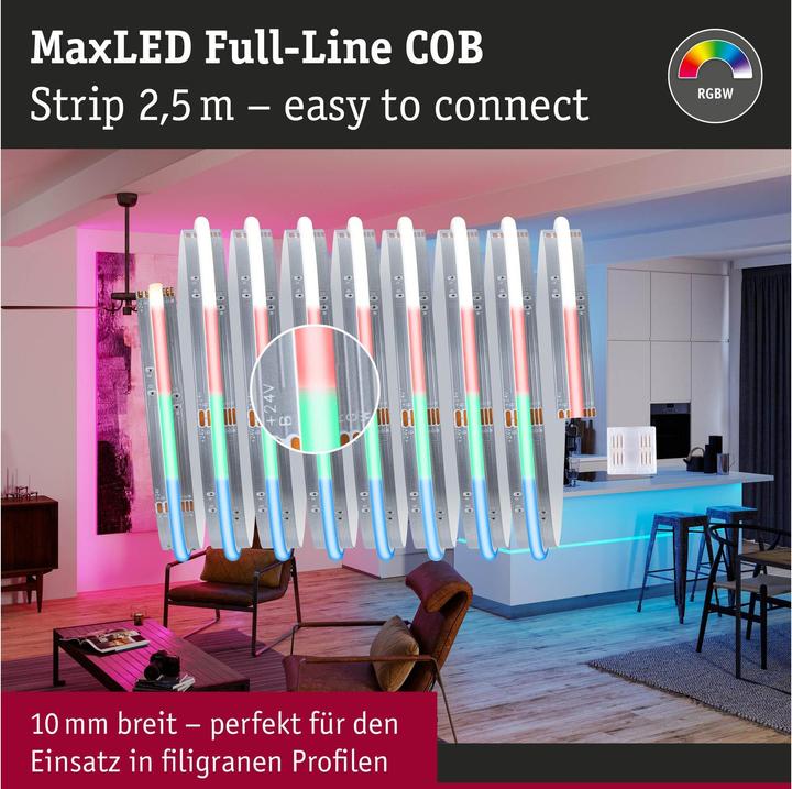 Immagine prodotto Paulmann MaxLED 500 Stripe Set (RGBW, 250 cm, Interno)