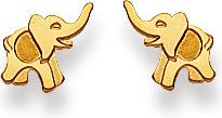Natsumi Schmuck Ohrstecker Elefant Gold 18K/750 (750/18 K Gelbgold)