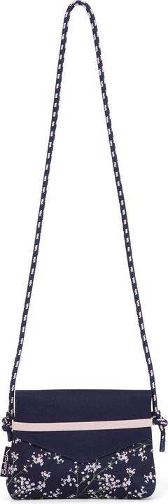 Actual product image Satch Bloomy Breeze clutch, dark blue, pink, white