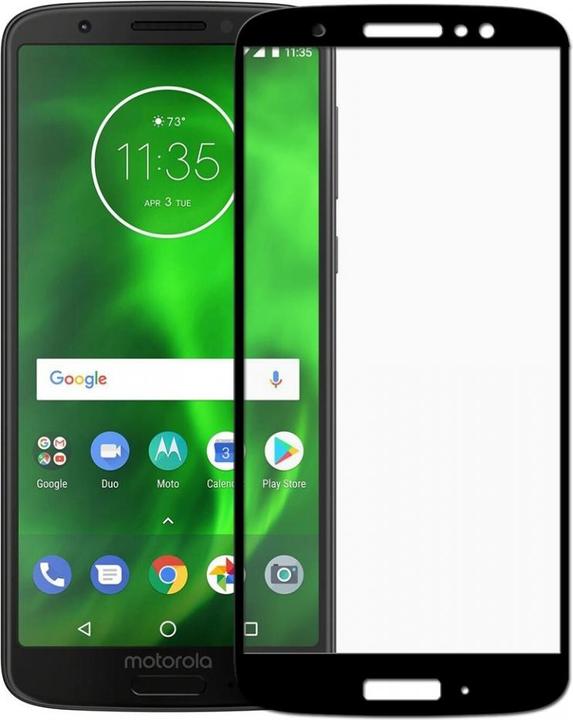 Actual product image Screenguard Motorola Moto G6 Plus Full Screen Protective Glass Film 2.5D 9H (1 Piece, Motorola Moto G6 Plus)