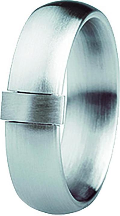 Image du produit Xen Bague à ruban avec navette en acier inoxydable massif (53)