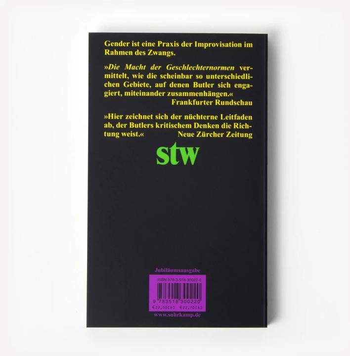 Actual product image Die Macht der Geschlechternormen und die Grenzen des Menschlichen (German, Judith Butler, Karin Wördemann, Martin Stempfhuber, 2023)