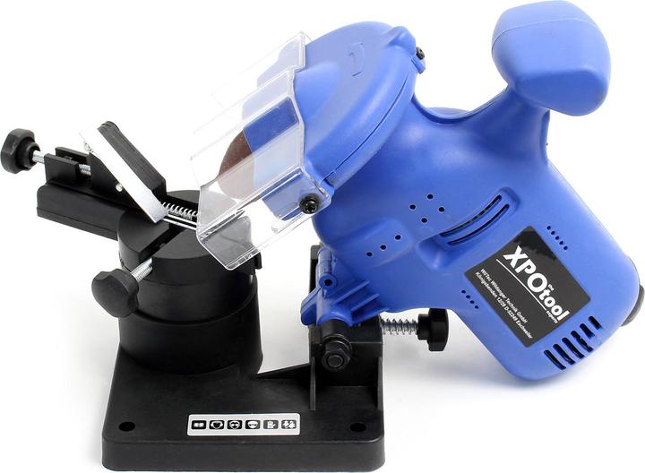 Actual product image XPOtool Electric Chainsaw Sharpener with 220W 7500 rpm and 1 Sanding Disc to Grind Chain Saw Theeth (Saw blade sharpener, 220 W)
