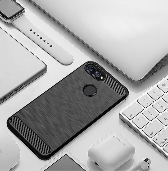 Produktbild Screenguard Xiaomi Mi 8 Lite Hülle Carbon Brushed Soft TPU (Xiaomi Mi 8 Lite)