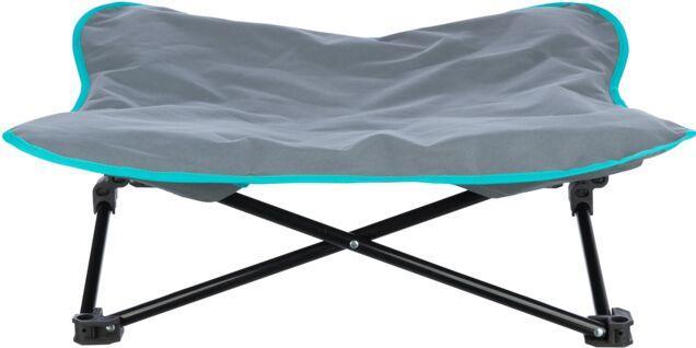Trixie Camping-Bett, bis 35 kg, 88 x 32 cm, Dunkelgrau/Petrol (Hund)