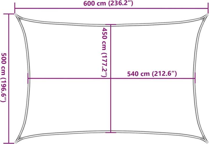 Actual product image VidaXL Awning (500 x 600 cm)