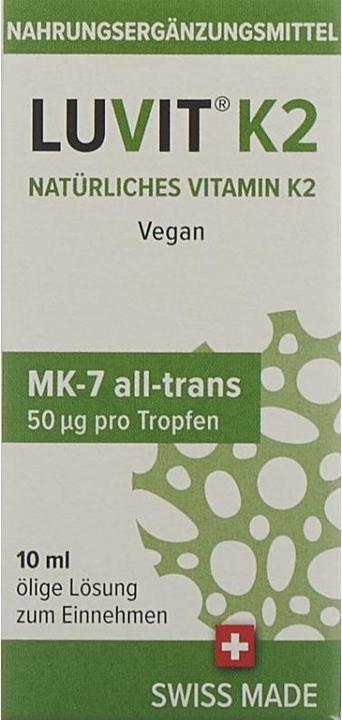 Produktbild Luvit K2 Natürliches Vitamin Tropfen (10 Stück, Tropfen, 44 g)